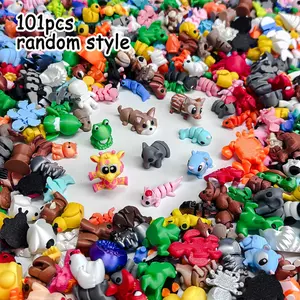 101 Pieces 3D Printed Multi-Joint Animal Stress Relief Fun & Relaxation Toy Set, Various Styles and Colors, Home Desktop Decor, Creative Gift, Birthday Gift
