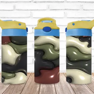 Boys 12oz Sublimation tumbler with built in straw.