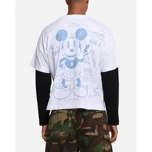 American Thrift Mickey Prototype II Long Sleeve T-Shirt White