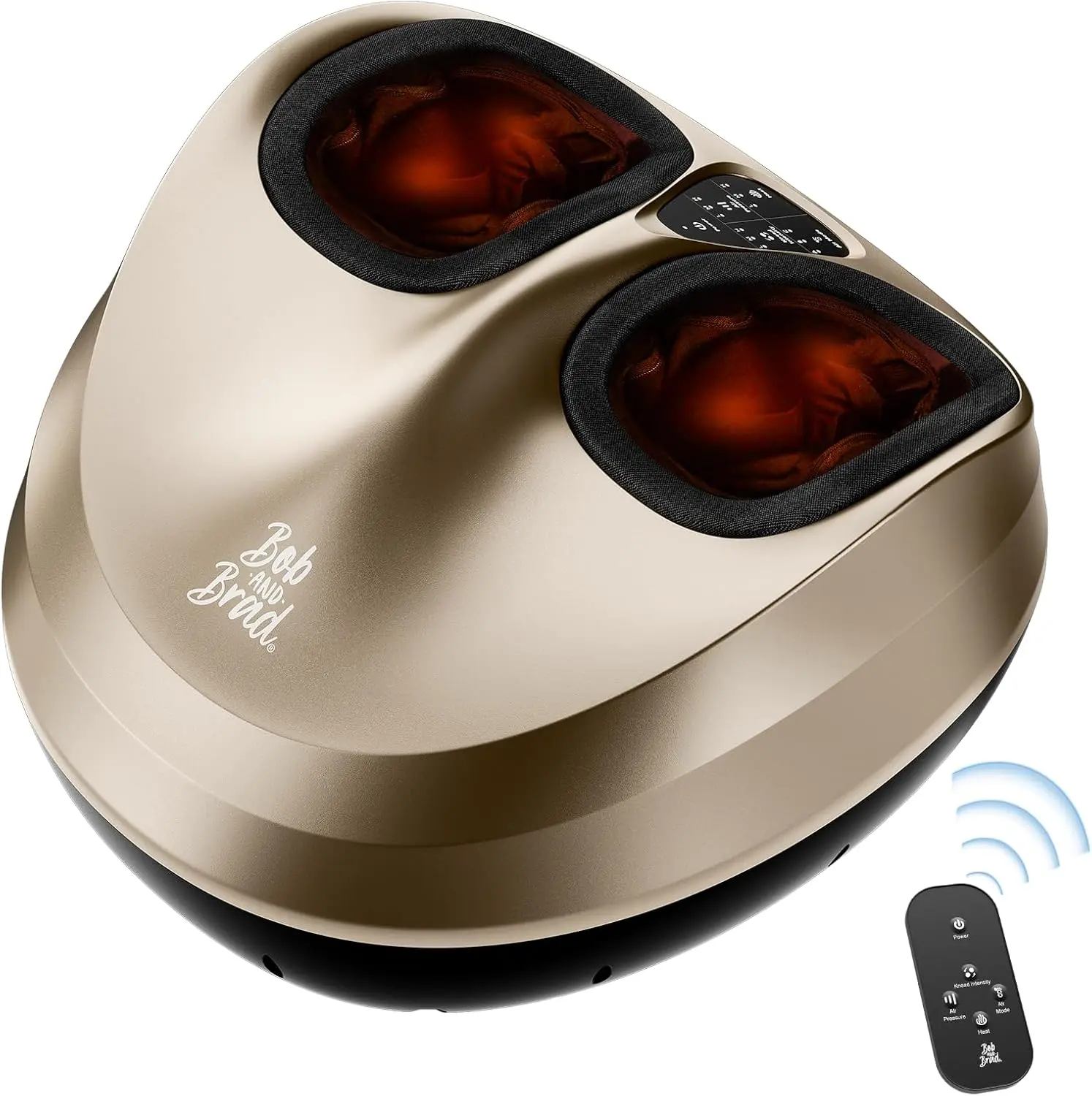 BOB AND BRAD Foot Massager with Heat, FSA/HSA Eligible, Heated Electric Feet Massager for Neuropathy, Shiatsu Deep Kneading Foot Care, Best Gifts