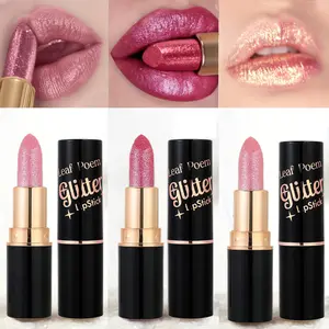 3pcs Pinkish Golden Pearlescent Lip Gloss Set, Glitter Shimmer Creamy Lipstick for Party, Stage, Cosplay, Daily Wear, Music Festival, Trendy Makeup, Sparkling Shiny Lips, Perfect Valentine’s Day, Gifts for Women, Smooth Hydrating Lip Cream