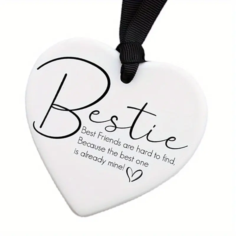 Bestie Gift, Friendship Gift, Heart Ornament, Best Friends Birthday, Christmas Gift, Bff, Gifts for Friends, Quote