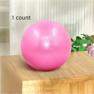 Mini Pilates Yoga Ball, Soft Physical Therapy Stability Ball, 9.8 Inch Mini Exercise Ball with Inflatable Tube, Home Workout Equipment, Ideal for Home Fitness