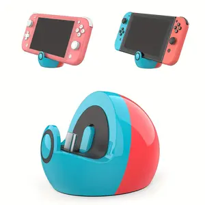 Switch Charging Dock for Nintendo Switch/Lite/OLED, Portable Carrying Charging Station with Classic Colors, Preferred Gift, Holidays, Birthday Gifts