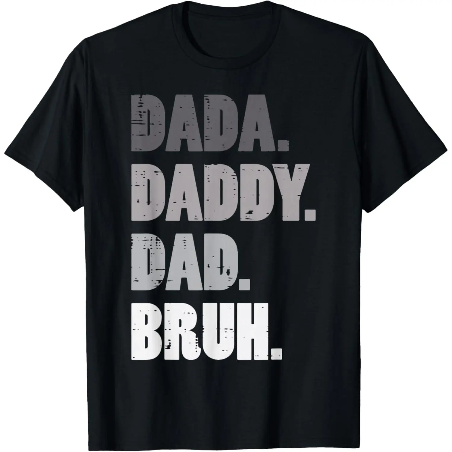 Fathers Day Dada Daddy Dad Bruh Cool Bro Meme Papa Humor Men T-Shirt Pure Cotton Graphic Tees Menswear Top: Gifts for Men & Women