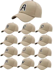 Unisex Embroidered 26 Letter Baseball Hat, Casual Fitted Sun Protection Cap, Street Style Unisex Design, All-Season Wear Duckbill cap