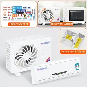 2 Counts Car Interior Fragrance Perfume Solar Air Conditioner Model Ornament Long-Lasting High-End Car Perfume Deodorizer Air Outlet Car Interior Decoration Accessory Car Office Home Nice Gift (White)