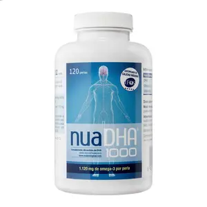 Nua Biological DHA 1000mg Capsules – Concentrated Omega-3 from Blue Marine Fish – 120 Softgels