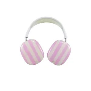 Sonix Jelly Stripe Airpods Max Covers in Pink & Cream