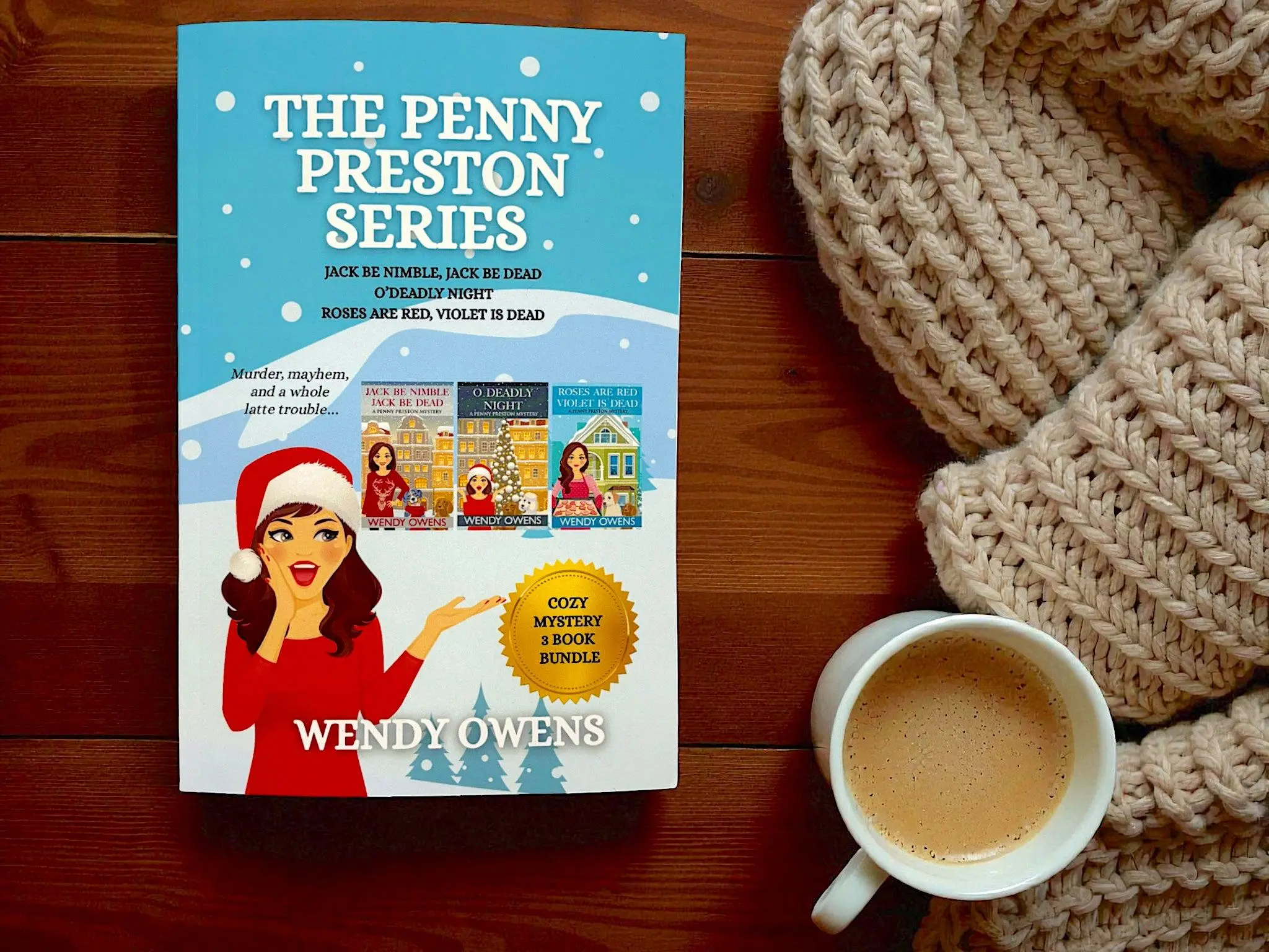 Penny Preston 3-Book Cozy Mystery Omnibus Edition Bundle, Paperback Literature Book, Fiction Books