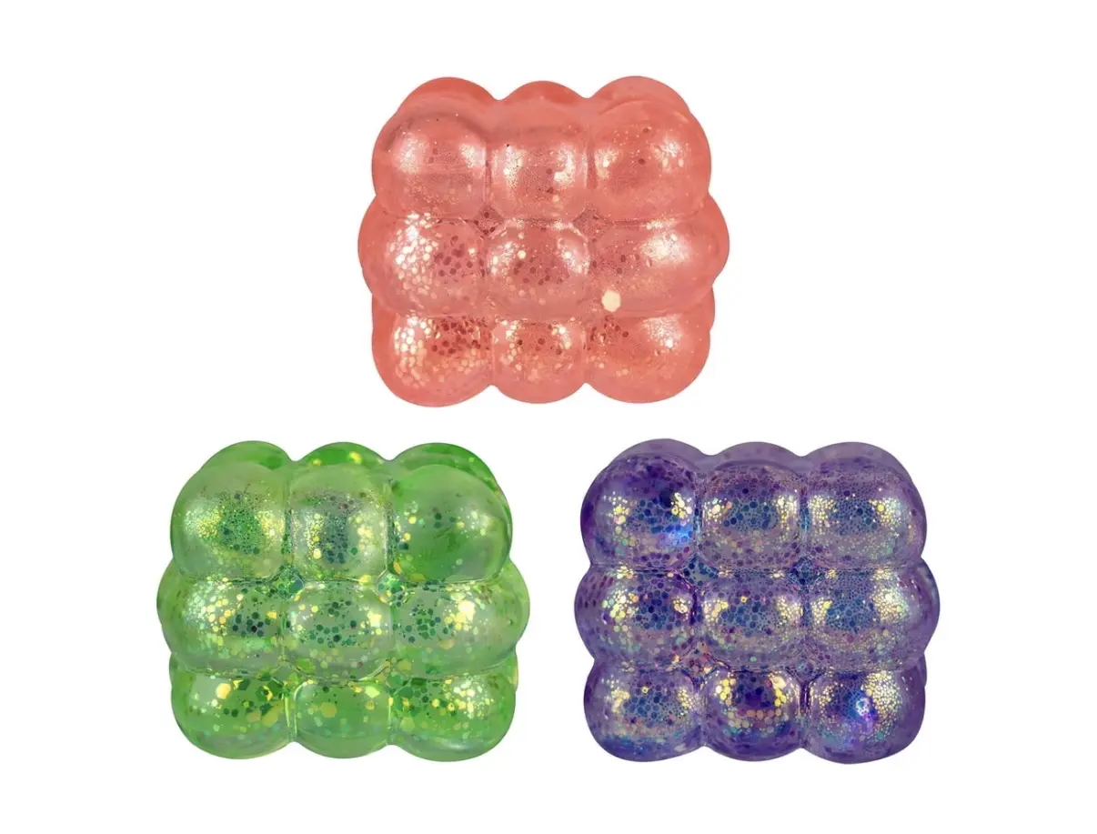 Sugar Swaps Bubble cube in Pink Green for Fun and Playful Activities