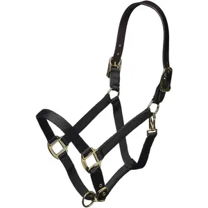 Shires ARMA Breakaway Halter with Leather Crown – Turnout Safety Cob / Black