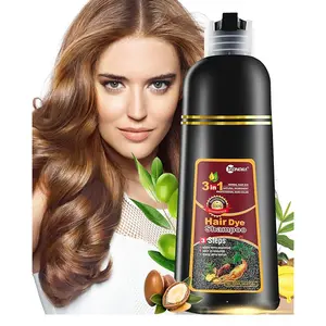 leorx Hair Dye shampool,3 In 1 Brown Color Shampoo Hair Dye For Refresh Hair Instant Herbal Coloring Shampoo For Women&Men-Ammonia Free-Tintes Para El Cabello Profesional
