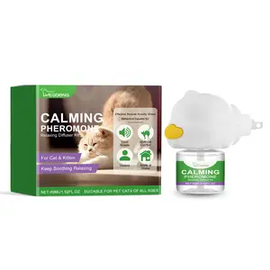Cat Calming Diffuser - Helps with Stress, Pee Spraying, Cat Fighting, Aggression, Excessive Meowing & Scratching cat anxiety relief feline behavior solution