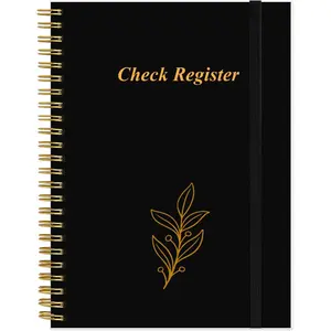 Check Register - A5 Checkbook Register for Personal Checkbook, Expense Ledger Book for Personal and Small Business, Black