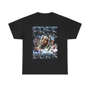 Free Durk Heavy Cotton Tee | Urban Streetwear Unisex T-Shirt, Hip Hop Clothing, Music Fan Apparel, Graphic Tee Shirt, Rapper Inspired
