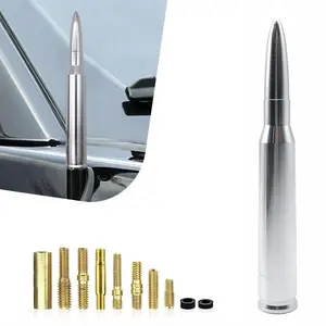 Bullet Antenna 50 BMG 6061 Aluminum Short Design 50 Cal Compatible with 11 Adapters for Easy Installation