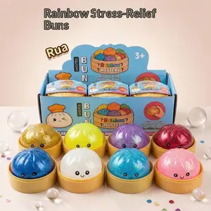 Sugar Stress Relief Fidget Toys, Sensory Bundle, Creative Slow-Return Squishy, Party Gift, 8 Different Styles, Stress-relief toy, high-appearance soft rubber venting bun, slow rebound squeeze toy
