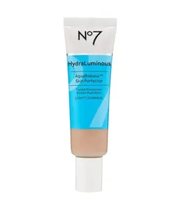 No7 HydraLuminous Skin Tint Perfector - Aqua Release Tinted Moisturizer with a Hydrating, Lightweight Formula - Sheer to Light Coverage Face Makeup - Light (1 Fl Oz)