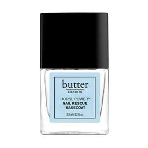 butter LONDON Horse Power Nail Rescue Basecoat 0.2 fl oz - Strengthening Treatment for Weak, Brittle Nails
