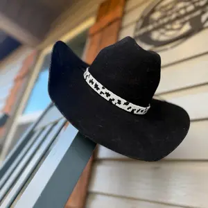 Cowprint Hat Band - Stylish Accessory for Your Western Look