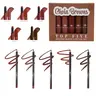 Italia Deluxe Top Five Lip Kit with Mousse Matte Lipsticks and Ultrafine Lipliners, Creamy, Highly Pigmented, Long Lasting Lip Makeup Combo