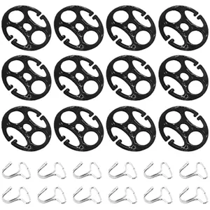 24PCS Car Seat Cover Fixing Kit – 12 Metal Hooks + 12 Plastic Clips, Anti-Slip Fasteners for Secure Seat Cover Installation