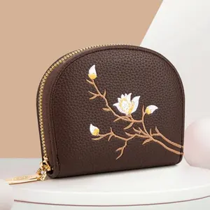 ELIPAPRO   AS135 Women's Multi-card ID Bag 2025 New Transparent Card Cover Large-capacity Shell Embroidered Card Bag