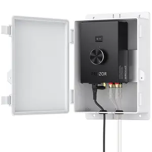 PROZOR Bluetooth 5.0 Power Amplifier for Outdoor Speakers, 200W+200W Stereo Amplifier, TPA3221 2 Channel amp Waterproof Mounting Box Supports Speakers