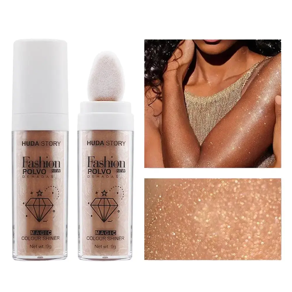 Fairy Dust Highlighting Powder - Full Body Pearlescent Glitter for Face and Eyes, Sparkling Halloween Body Glitter