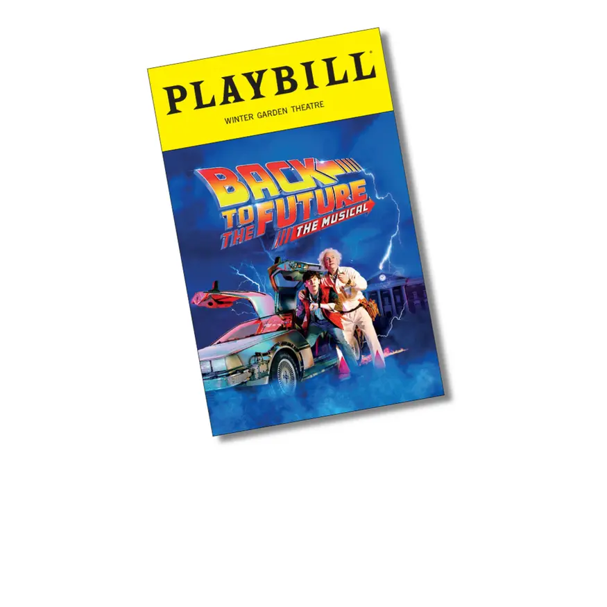 Back to the Future Playbill Sticker