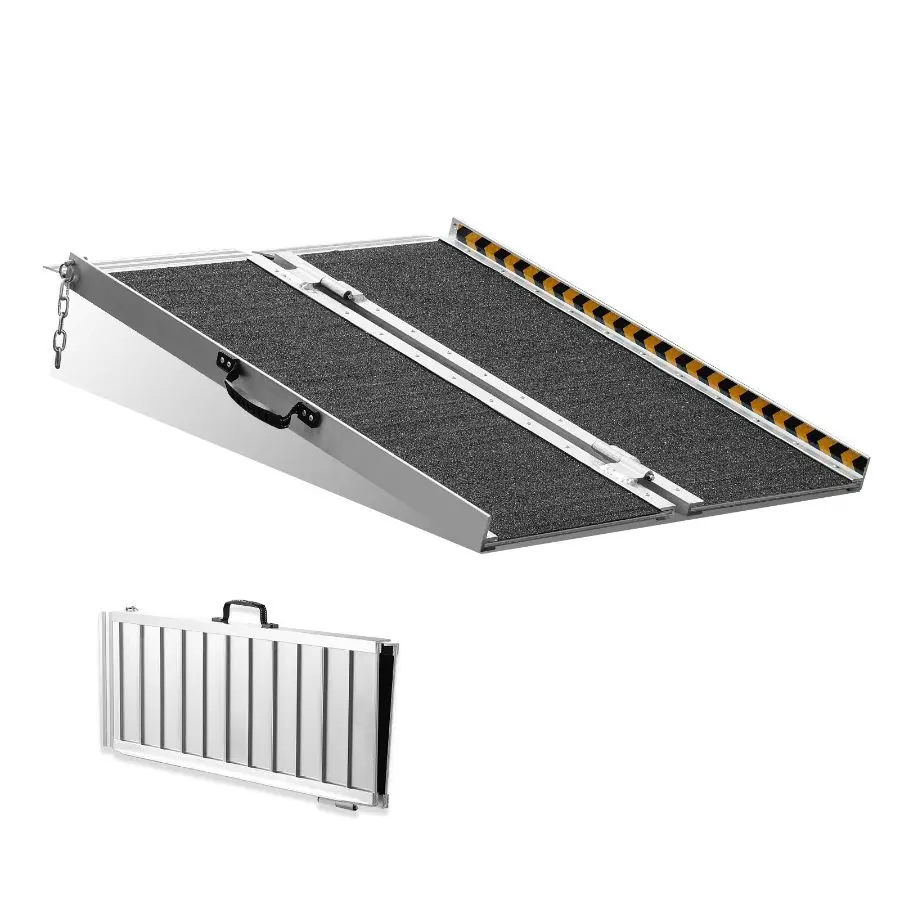 VEVOR Portable Wheelchair Ramp, 8 ft 800 lbs Capacity, Non - Slip ...