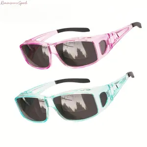 Unisex Polarized Wrap Around Sunglasses 2-Pack, Unisex Fashionable Glasses with Anti-Glare UV400 Protection, Lightweight Frame, Ideal for Fishing, Driving, Outdoor Sports