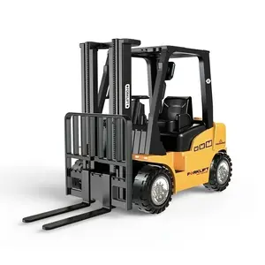 1:16 Alloy Die-Cast Forklift Toy Model, Educational Gliding Car, Adjustable Lifting Arm, Durable Alloy, Ideal Gift for Kids