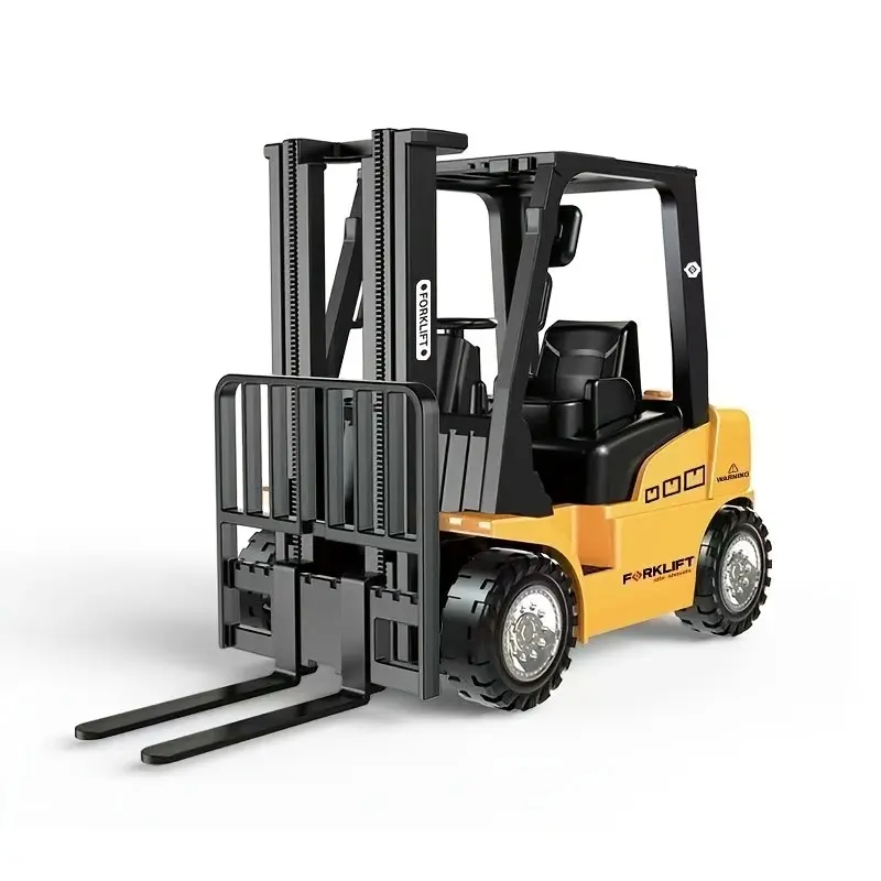 1:16 Alloy Die-Cast Forklift Toy Model, Educational Gliding Car, Adjustable Lifting Arm, Durable Alloy, Ideal Gift for Kids