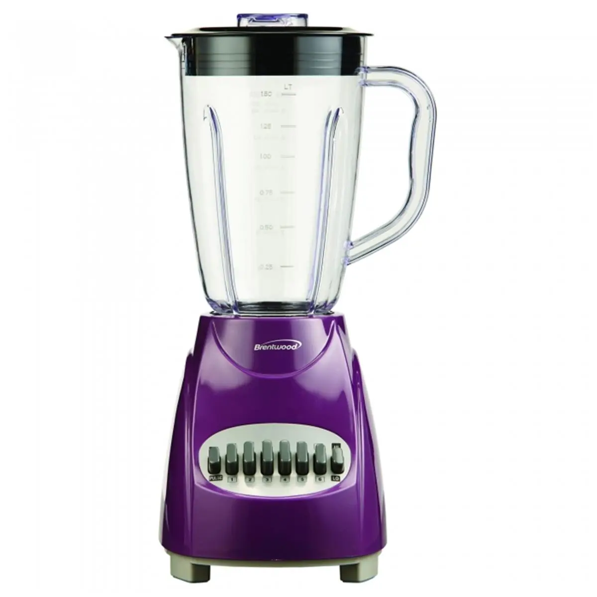 212 MAIN Brentwood JB220PR 12-Speed Kitchen Blender with 350 W, 1.5L BPA-Free Plastic Jar, Pulse Mode, Blending Function - Purple
