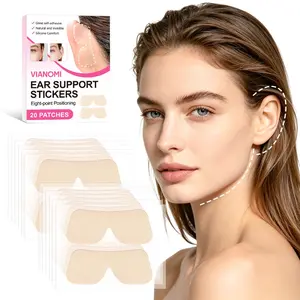 20 Patches Ear Support Stickers, Instant Ear Support Tapes, Invisible Beauty Ear Support for Daily Photos, Ear Support Tapes for Daily Makeup Women Beauty Accessories