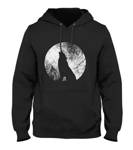 Mens Viking Hoodie Mythical Beast Fenrir Wolf Cult Vikings Valhalla Ragnarok