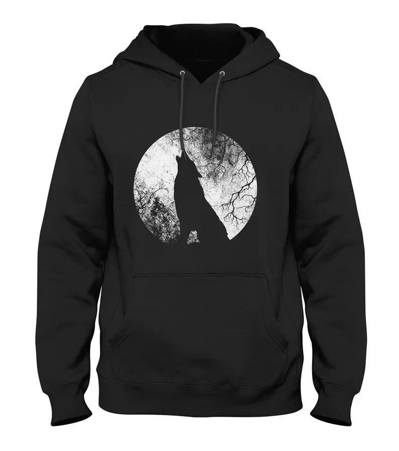Mens Viking Hoodie Mythical Beast Fenrir Wolf Cult Vikings Valhalla Ragnarok