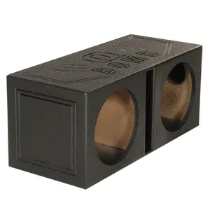 Q Power QBOMB10V Dual 10 Inch Vented Port Subwoofer Sub Box w/ Bedliner Spray Q Power QBOMB10V Dual 10 Inch Vented Port Subwoofer Sub Box w/ Bedliner Spray