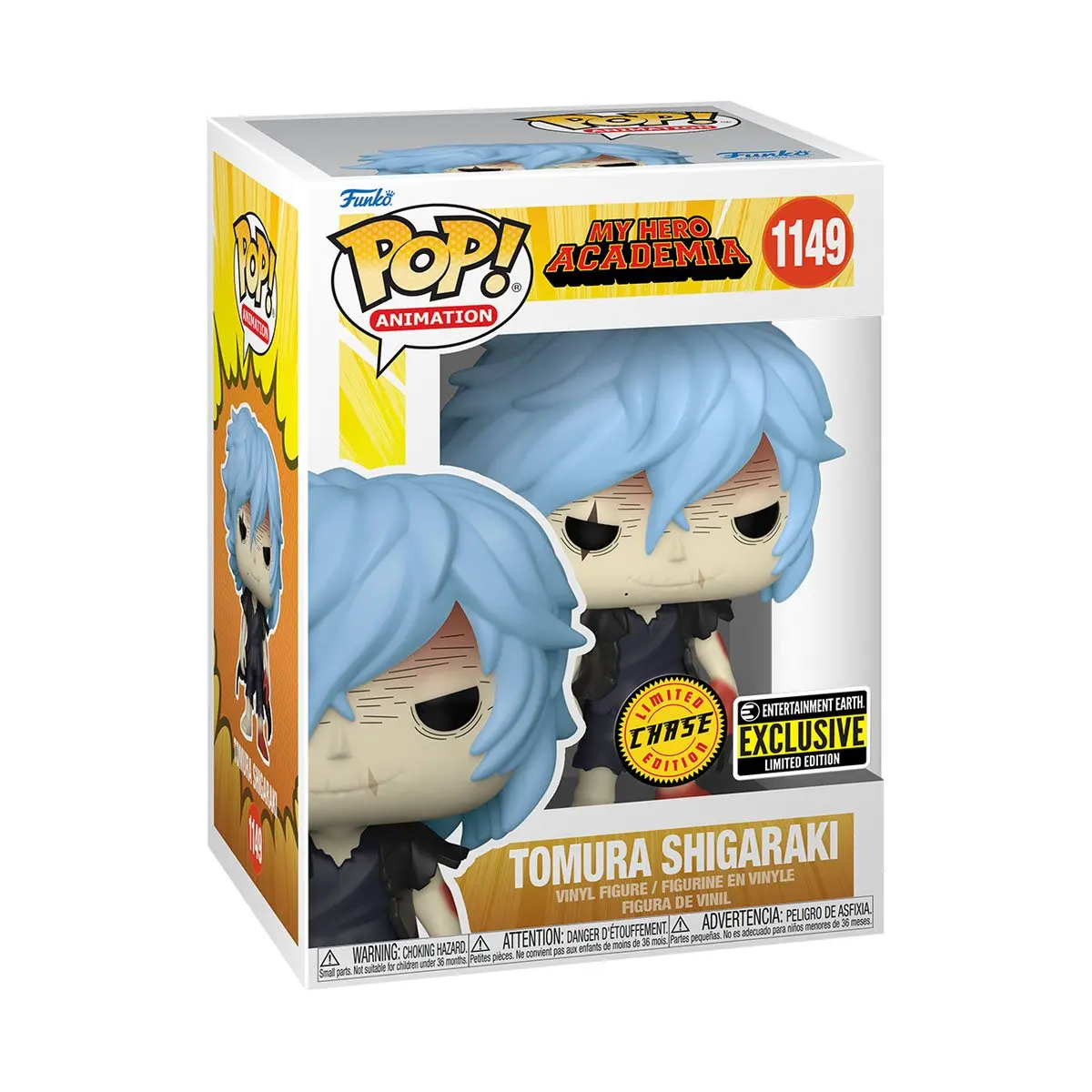 Funko My Hero Academia Tomura Shigaraki #1149 Anime Collectibles Character Figurine - Entertainment Earth Exclusive, New Chase Vinyl Display Item