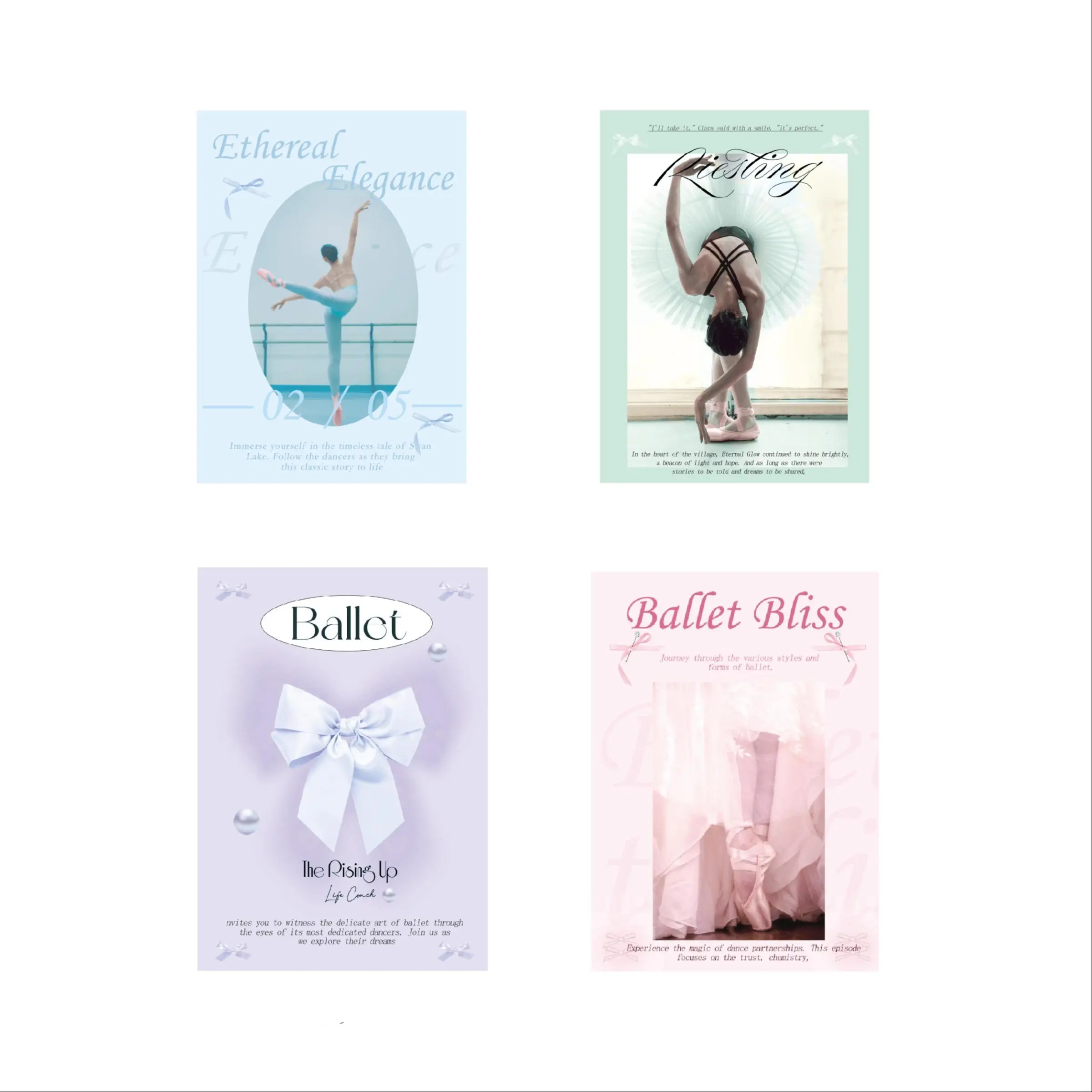 Ballet Dance Themed Sticker Book, 1 Count 50 Sheets Non-Repeating Pattern Decorative Sticker Book, DIY Decals for Scrapbooking