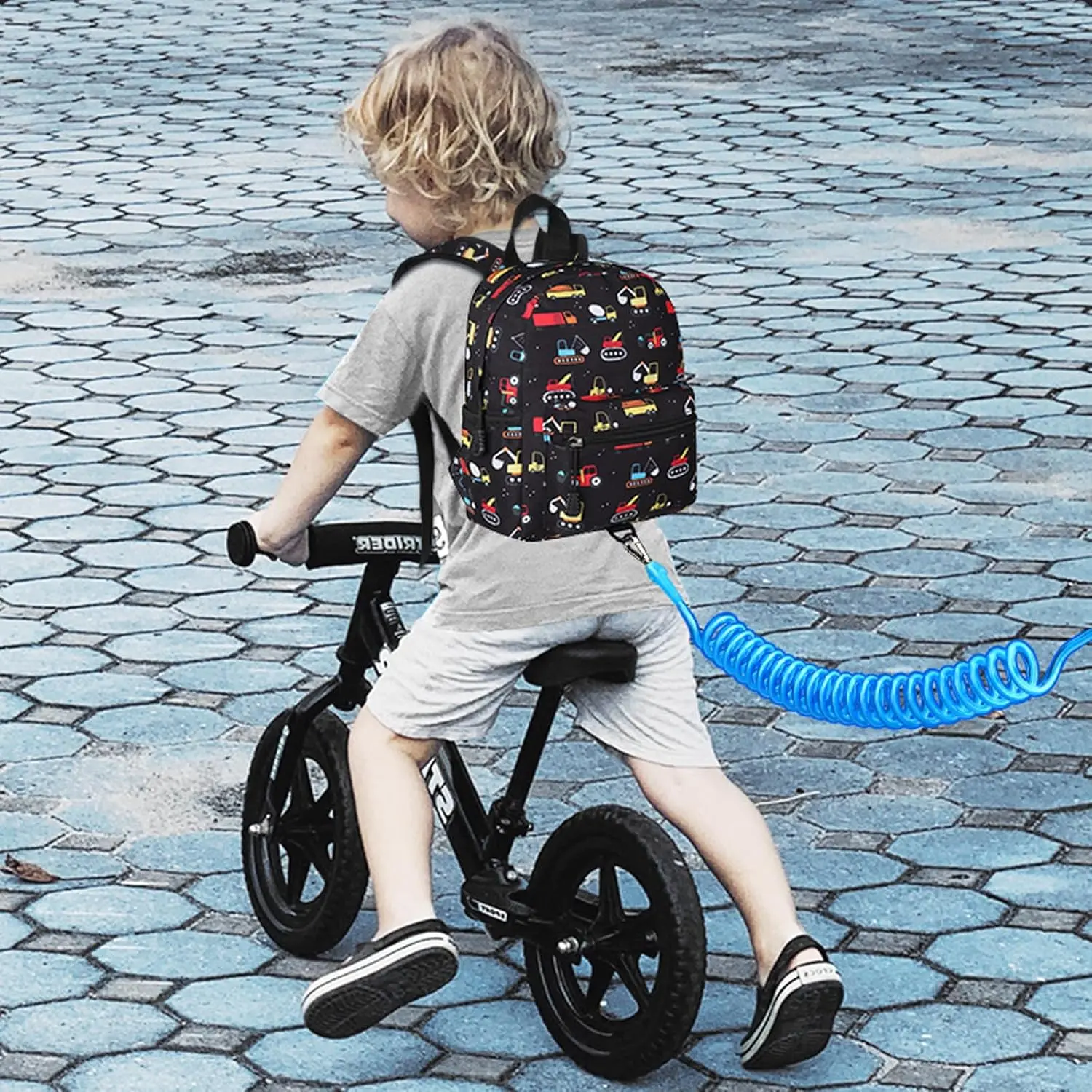 Toddler Backpack with Leash 1-3 Years Old Boys Girls Cute Mini Excavator Anti Lost Wrist Link Travel Small Kids Backpack Harness Black Toddler Backpack with Leash 1-3 Years Old Boys Girls Cute Mini Excavator Anti Lost Wrist Link Travel Small Kids Backpack Harness Black