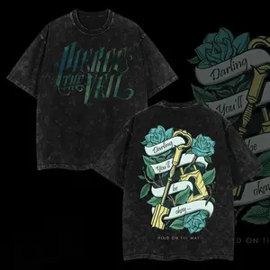 Hold On Till May V2 I Can't Hear Your Voice Tour 2025 Pierce The Veil Heavy Metal Washed Shirt Unisex Oversize Rock Band Cotton Gift For Rock Music Lovers Vintage 90s Graphic Tees Graphic Streetwear women's and men's tops TikTokShop Black Friday