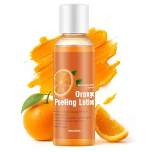 Orange Peeling Lotion Gentle Exfoliating Blackhead Remover Poreless Deep Cleanse Purifying Hand Masks for Face Arms Neck Gifts