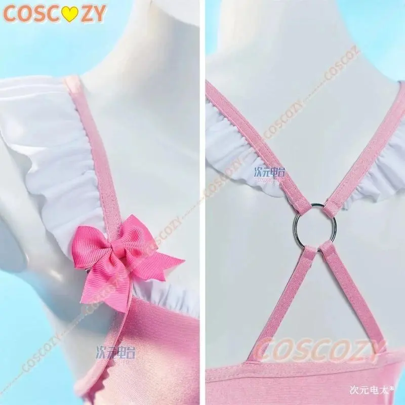 Anime Puella Magi Madoka Magica Kaname Madoka Cosplay Costume Wig Jumpsuit Swimsuit Hallowen Play Role Clothes Clothing Set