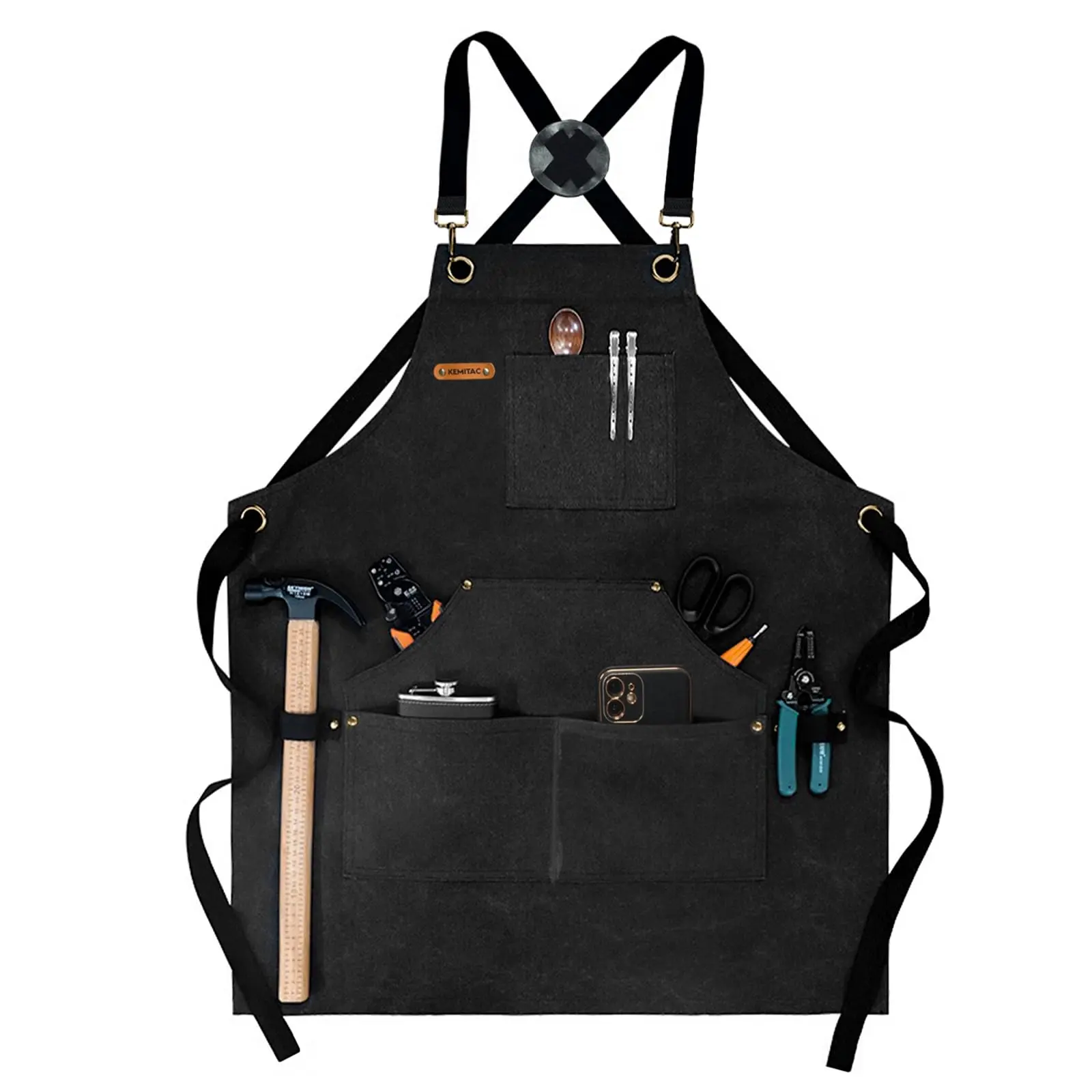 Barbecue Apron For Men, Men Cooking Apron, Work Apron, Gardening Apron, Welding Apron - Waterproof, Fireproof, for Outdoor Camping