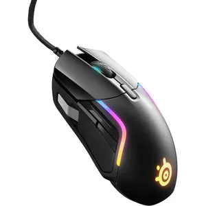 SteelSeries Rival 5 Gaming Mouse RGB 9 Programmable Buttons TrueMove Air Sensor 18000 CPI for FPS MOBA MMO Battle Royale PC Computer Esports PrismSync