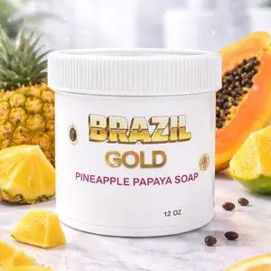 TTONE Brazil Gold Pineapple Papaya Foaming Body Cleanser soap   12 oz