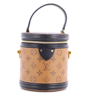 Pre-owned Louis Vuitton Canvas Coated Top Handle Bags Cannes Handbag Reverse Monogram Canvas by Rebag